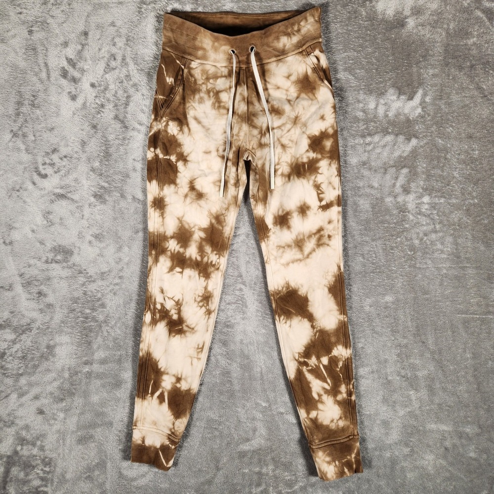 Lululemon Scuba High-Rise Jogger‎ Women 4 Brown Tie Dye Cotton Sweatpants